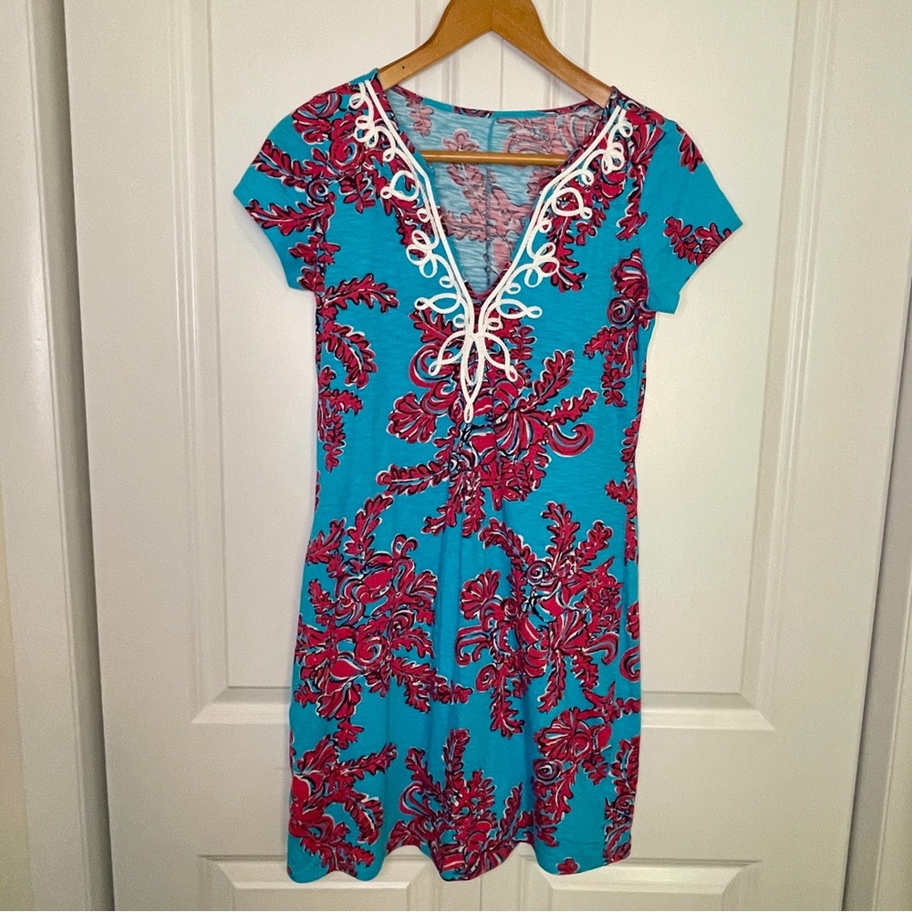 Lily Pulitzer bright blue 100% cotton dress